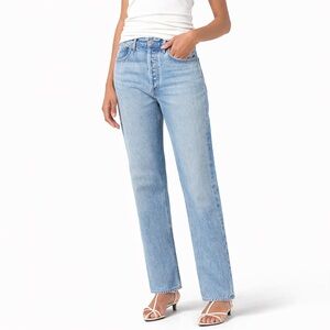 AGOLDE 90s High-Rise Straight Jeans Light Wash Women’s Sz 24